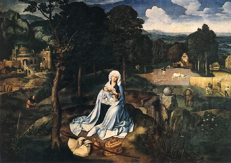 Rest during the Flight to Egypt af, PATENIER, Joachim